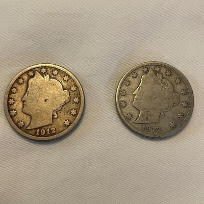 1912. D FIVE CENT NICKEL G. 1912 D FIVE CENT NICKEL. VG
