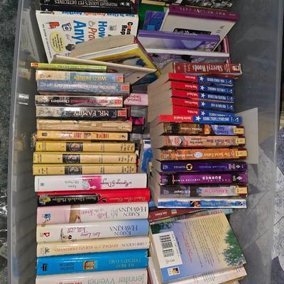 Tub of books