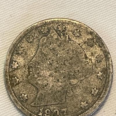 1910 FIVE CENT. 1907 FIVE CENT. 1904 FIVE CENT. 1898 FIVE CENT