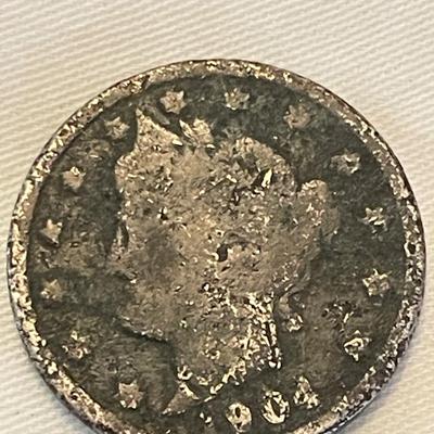 1910 FIVE CENT. 1907 FIVE CENT. 1904 FIVE CENT. 1898 FIVE CENT