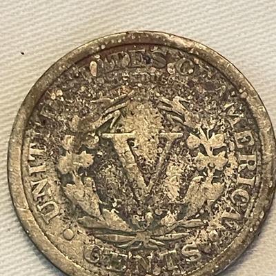 1910 FIVE CENT. 1907 FIVE CENT. 1904 FIVE CENT. 1898 FIVE CENT