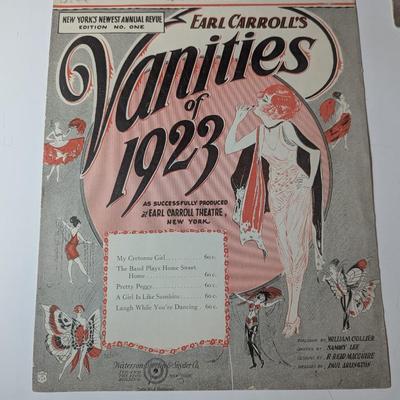 Vanities 1900's Vintage Sheet Music #1