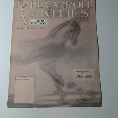 Vanities 1900's Vintage Sheet Music #1