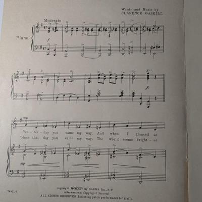 Vanities 1900's Vintage Sheet Music #1