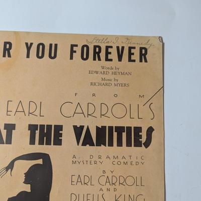 Earl Carroll Vintage Music Sheets - Edgar Leslie Kansas City Kitty #2