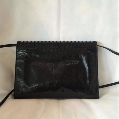 Vintage Fendi Black Leather Shoulder Bag
