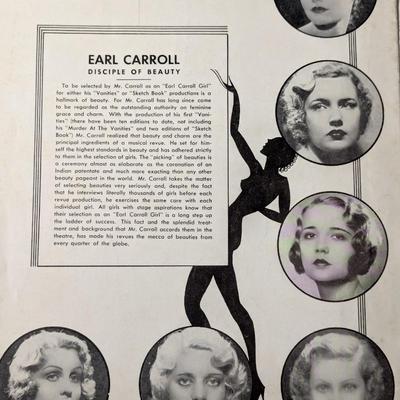 Earl Carroll's Sketch Books - Vaniteaser - Vanilies - Theatre Restaurant Hollywood