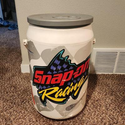 Sale Photo Thumbnail #115: Snap-On Racing, Can Shaped Cooler 13 1/2" tall x 8" diameter. Great condition