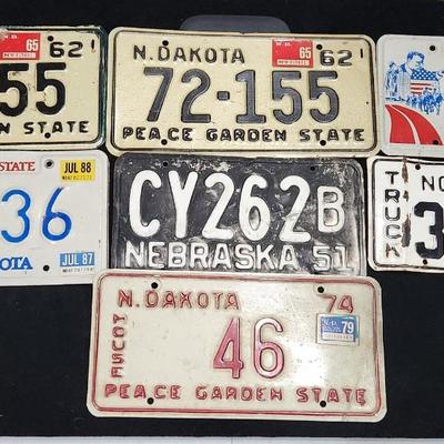Sale Photo Thumbnail #176: Vintage North Dakota & Nebraska license plates. Matching Pair

Will receive all items pictured