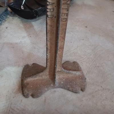 ANTIQUE SHOE FORM AND 2 MAN SAW