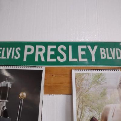 DILLON PRECISION CALENDARS, ELVIS METAL STREET SIGN