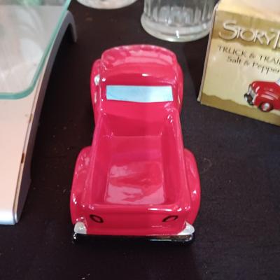 MALT SHOPPE MAKER, A & W MUGS, TRUCK AND HORSE TRAILER SHAKERS AND MORE