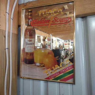 MYERS'S RUM & TUACA GOLDEN SCREW MIRRORED SIGNS