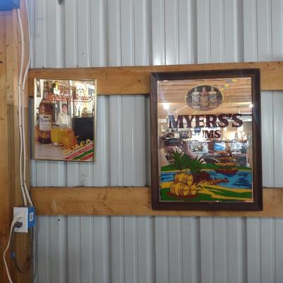 MYERS'S RUM & TUACA GOLDEN SCREW MIRRORED SIGNS
