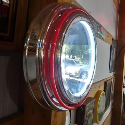 COCA-COLA POLAR BEAR LIGHTED WALL CLOCK