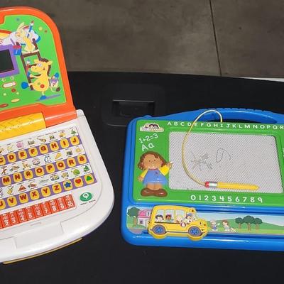 Sale Photo Thumbnail #229: Bilingual Power Kids Laptop & Fisher Price Doodle Pro

Will receive all items pictured and are in great condition.