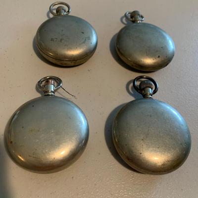 FOUR Silver Pocket Watches