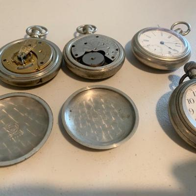 FOUR Silver Pocket Watches