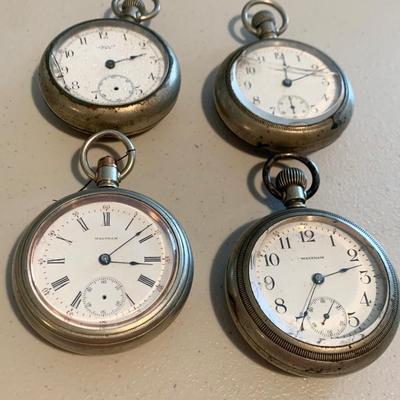 FOUR Silver Pocket Watches