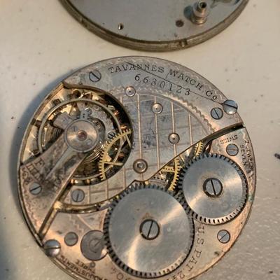 Large Lot - Pocket Watch Movements w/ Dials
