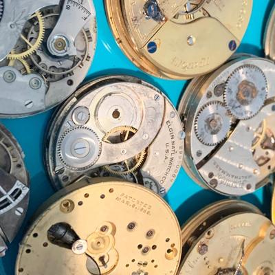Large Lot - Pocket Watch Movements