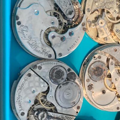 Large Lot - Pocket Watch Movements