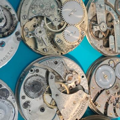 Large Lot - Pocket Watch Movements