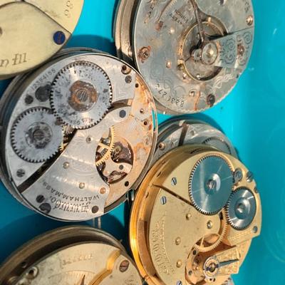 Large Lot - Pocket Watch Movements