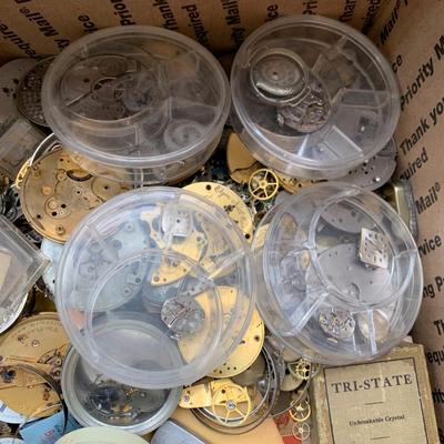 Huge Lot - Misc Parts - Pocket Watches / Wristwatches