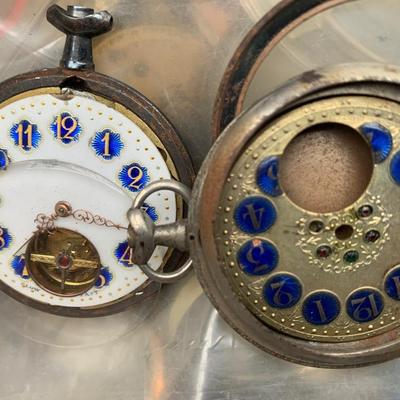Huge Lot - Misc Parts - Pocket Watches / Wristwatches