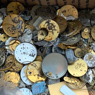 Huge Lot - Misc Parts - Pocket Watches / Wristwatches