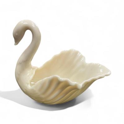 Sale Photo Thumbnail #510: VIntage Lenox Porcelain Swan Trinket Dish (To The Bride)  Approximately 2.5" long