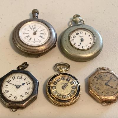 Miniature Pocket Watches Lot