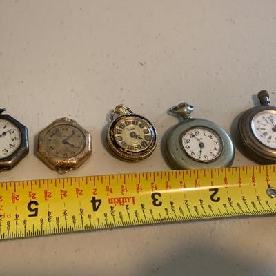 Miniature Pocket Watches Lot