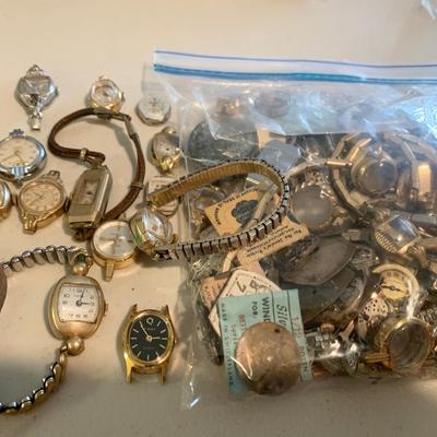 Large Lot - Vintage Women’s Watches / Parts