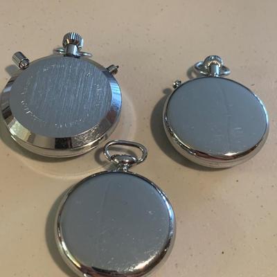 THREE Vintage Stop Watches
