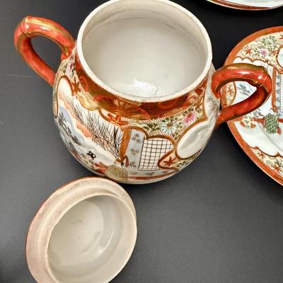 Japanese Kutani Ware Set c1910