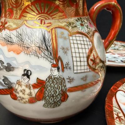 Japanese Kutani Ware Set c1910