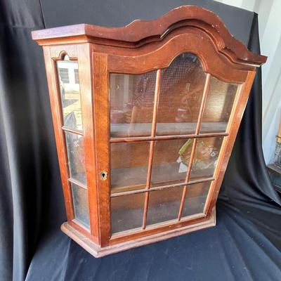 Lot 52 Awesome Wall hanging curio cabinet