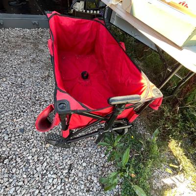 Lot 55 Red Fold up wagon