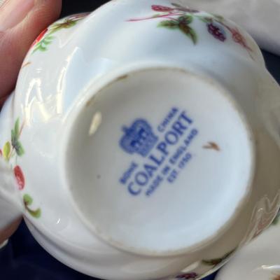 Lot 58 Vintage Coalport cream & suger NIB