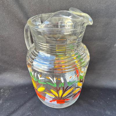 Lot 62 Vintage Pitcher w/ Floral design