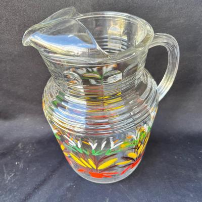Lot 62 Vintage Pitcher w/ Floral design