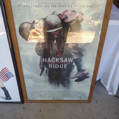TWO MOVIE POSTERS "HACKSAW RIDGE" & "MISS CONGENIALITY"