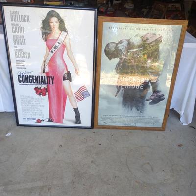 TWO MOVIE POSTERS "HACKSAW RIDGE" & "MISS CONGENIALITY"