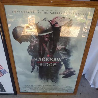 TWO MOVIE POSTERS "HACKSAW RIDGE" & "MISS CONGENIALITY"