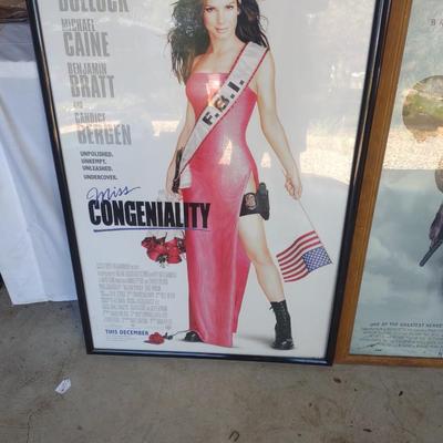 TWO MOVIE POSTERS "HACKSAW RIDGE" & "MISS CONGENIALITY"