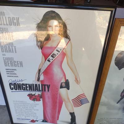 TWO MOVIE POSTERS "HACKSAW RIDGE" & "MISS CONGENIALITY"