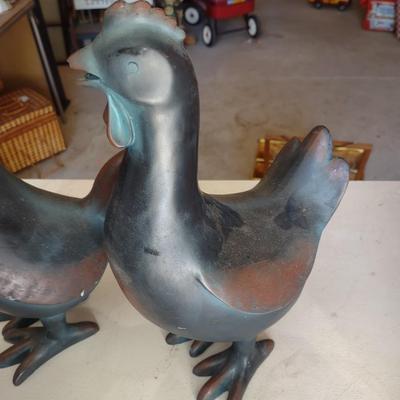 CHICKEN & ROOSTER, DECORATIVE ROOSTER PLATE
