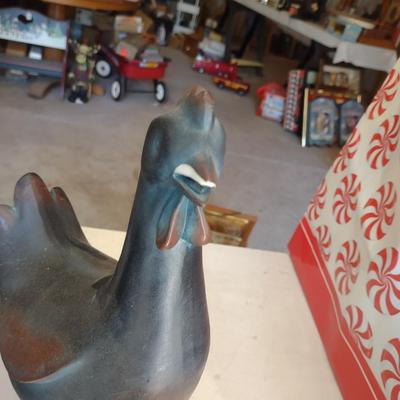 CHICKEN & ROOSTER, DECORATIVE ROOSTER PLATE